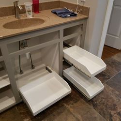 Handy Helper - Custom cabinet pull out drawers.