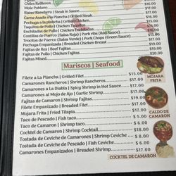 Menu viva Jalisco