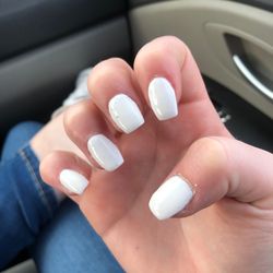 Sola Nail - These are my nails a day after they don't look as bad but