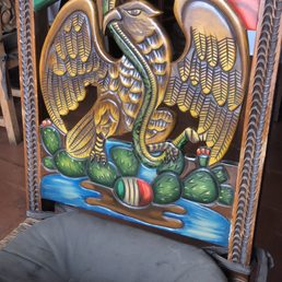 The back of a chair!