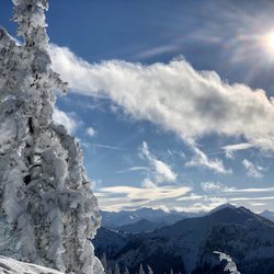 Tegelbergbahn - View from the top mid winter