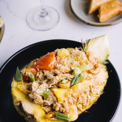 Thai Spice - Pineapple Cashew Fried Rice , Mango Martini and Thai Crispy Spring Roll