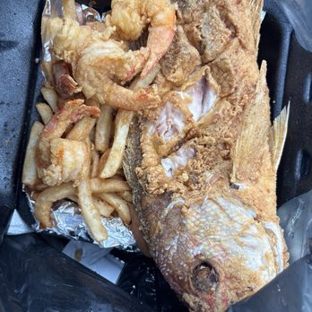 Starvin Like Marvin - Red snapper, shrimp and fries - Seafood Near Me - Jacksonville, Florida Starvin Like Marvin - Red snapper, shrimp and fries - Seafood Near Me - Jacksonville, Florida