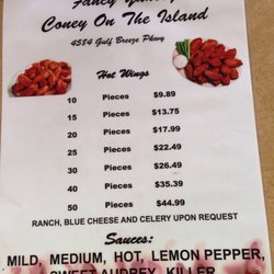 Fancy Yancey Coney's On the Island - Wings are to die for! They cook them the way you want them.