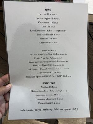 Menu photo 2 cafe tęzca Wałcz, ZP