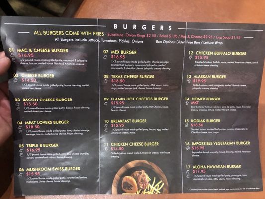 Menu photo 1 Alaskan Burger & Brew Anchorage, AK Menu photo 1 Alaskan Burger & Brew Anchorage, AK