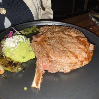 Viaje - The bone in ribeye, medium rare of course. The tortillas that come with it are amazing - Mexican Near Me - Long Beach, California Viaje - The bone in ribeye, medium rare of course. The tortillas that come with it are amazing - Mexican Near Me - Long Beach, California