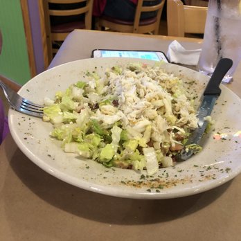 Pinchers - Chop Salad with Lump Crab added - Seafood Near Me - Marco Island, Florida Pinchers - Chop Salad with Lump Crab added - Seafood Near Me - Marco Island, Florida
