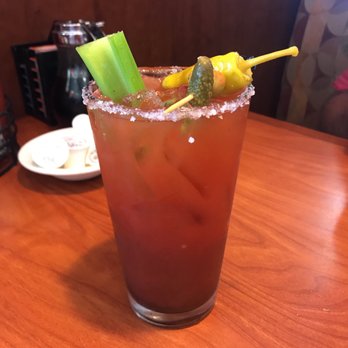 Broken Yolk Cafe - Spicy Bloody Mary, it tastes just like it looks. - Breakfast & Brunch Near Me - La Quinta, California