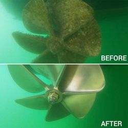 Poseidon Boat Services - Propeller polishing