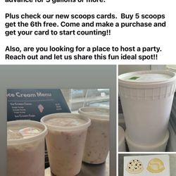 Scoop Of Nature Ice Cream And Sweets - New loyalty cards. Buy 5 and 6th scoop is free July 2024