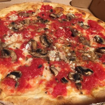 Palermo's - Small mushroom garlic tomato pie( very good) - Pizza Near Me - Bordentown, New Jersey Palermo's - Small mushroom garlic tomato pie( very good) - Pizza Near Me - Bordentown, New Jersey