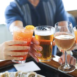 This is the spot for happy hour, water views included.