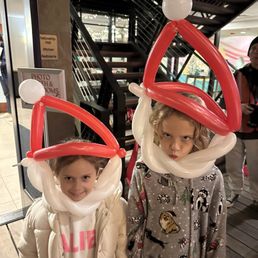 Santa hats!!! The kids were full of giggles! Santa hats!!! The kids were full of giggles!