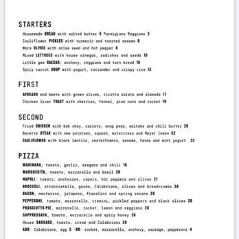 Bantam - Menu (May 24, 2014) - Pizza Near Me - Santa Cruz, California