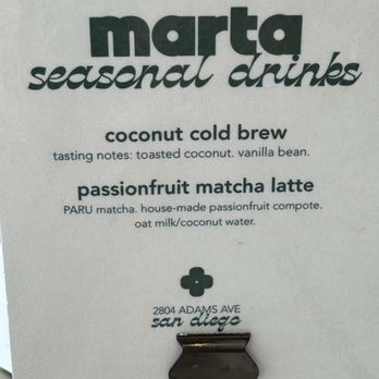 Marta - Bakeries Near Me - San Diego, California Marta - Bakeries Near Me - San Diego, California