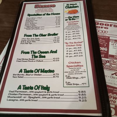 Menu photo 1 Mr. Wahoo's Dowagiac, MI