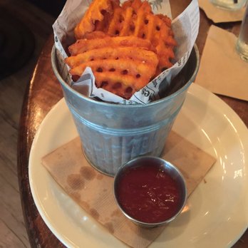 Local 22 Kitchen & Bar - Sweet Potato Waffle Fries - New American Near Me - Durham, North Carolina Local 22 Kitchen & Bar - Sweet Potato Waffle Fries - New American Near Me - Durham, North Carolina