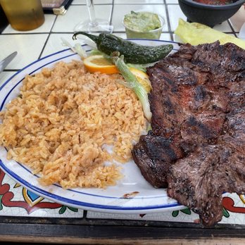 Casa Mendoza - The second plate of Carne Asada I ordered because they got the first plate wrong. It was tough and well done when I ordered a medium. - Mexican Near Me - La Quinta, California Casa Mendoza - The second plate of Carne Asada I ordered because they got the first plate wrong. It was tough and well done when I ordered a medium. - Mexican Near Me - La Quinta, California