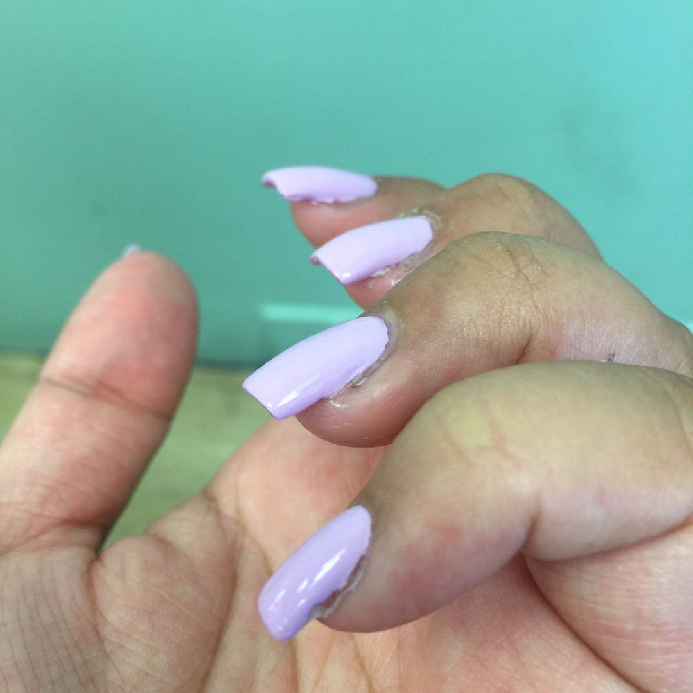 Fantasy Nails - I guess cause it's "clear" polish you don't need to try right? - Nail Salons Near Me - Van Nuys, California