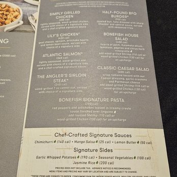 Bonefish Grill - Catering menu - Seafood Near Me - Las Vegas, Nevada