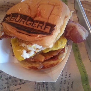 BurgerFi - The Breakfast All Day burger AKA the BAD burger. .... sweet 8lb 9oz baby Jesus... - Burgers Near Me - Silver Spring, Maryland