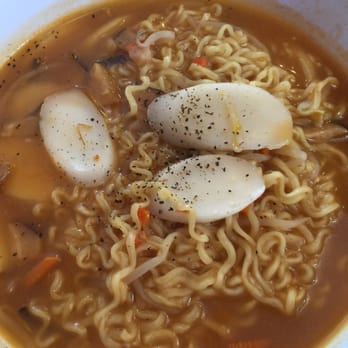 K-Towne 88 - Rice cake ramen !! With mushroom and bean sprout added mmmm - Korean Near Me - Rancho Cucamonga, California K-Towne 88 - Rice cake ramen !! With mushroom and bean sprout added mmmm - Korean Near Me - Rancho Cucamonga, California