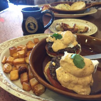 Another Broken Egg Cafe - Black Bean Benedict - decent flavor, but too much sauce. Potatoes were very plain. - Breakfast & Brunch Near Me - Indianapolis, Indiana Another Broken Egg Cafe - Black Bean Benedict - decent flavor, but too much sauce. Potatoes were very plain. - Breakfast & Brunch Near Me - Indianapolis, Indiana