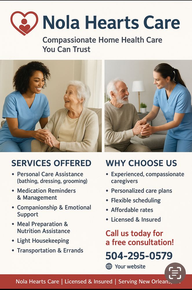 Nola Hearts Care - home care agency in Metairie, LA