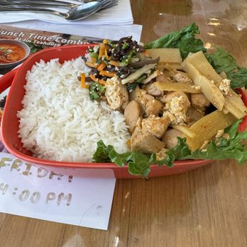 Jin Tea House - Thai Style Curry Chicken Rice Bowl - Bubble Tea Near Me - West Covina, California