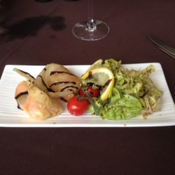 L'Auberge sans Nom - Les nems au saumon fumé