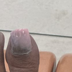 Kendall Nails Salon - All imma say is look at this horrible fill and he's already filled it and started to polish I stopped him and left horrible service