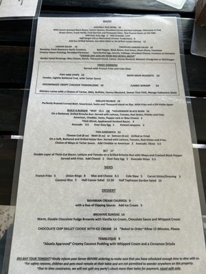 Menu photo 1 Mango Taphouse and Gastropub Vieques, PR Menu photo 1 Mango Taphouse and Gastropub Vieques, PR