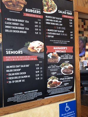 Menu photo 5 Sizzler Fresno, CA