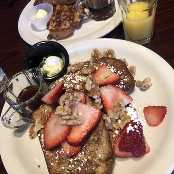 Ruperts at the Edge - Banana nut bread French toast and vegan French toast. The vegan French toast was WAY better!! - Breakfast & Brunch Near Me - Edgewater, Colorado Ruperts at the Edge - Banana nut bread French toast and vegan French toast. The vegan French toast was WAY better!! - Breakfast & Brunch Near Me - Edgewater, Colorado