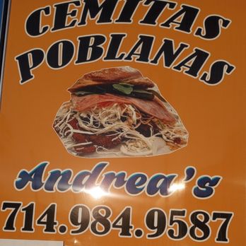 Cemitas Poblanas Andreas - Estamos ubicados en el 1920 West 5 the St Santa Ana CA 92703 Gracias por comprar con nosotros. - Food Trucks Near Me - Santa Ana, California