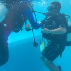 Aiyanar Beach and Dive Resort - Descending for the very first time