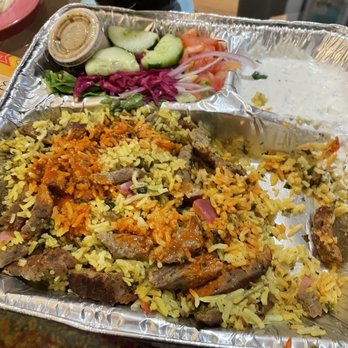 Med Mix - Lamb and Rice Plate - Mediterranean Near Me - Seattle, Washington