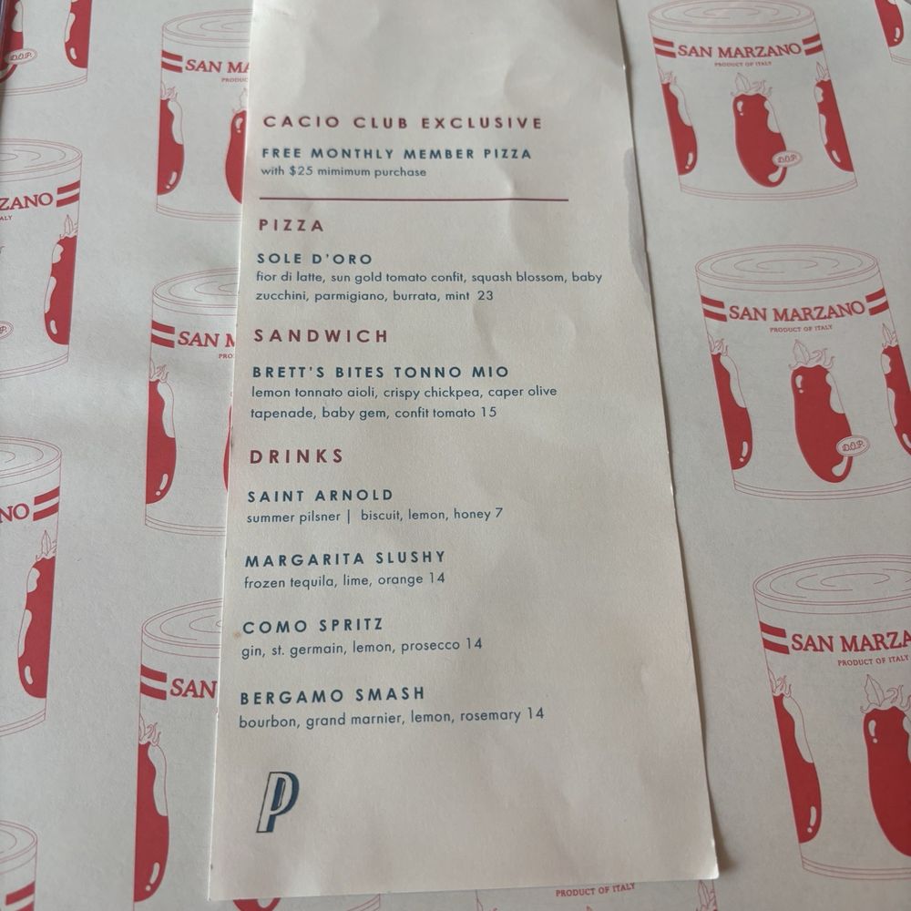 Pizzana - Houston - Happy hour menu as of 6-20-25 - Pizza Near Me - Houston, Texas