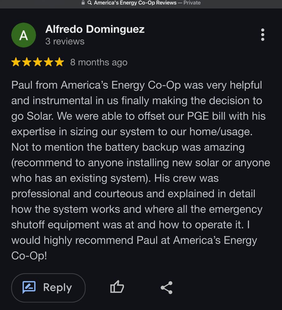 Slide of America's Energy