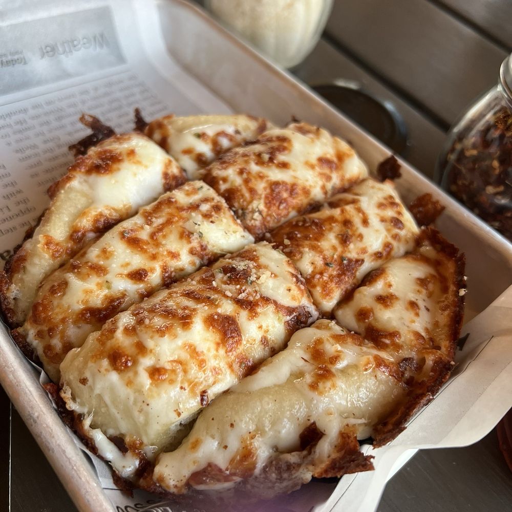 Two Cities Pizza - Bootleg Cheese Bread - Pizza Near Me - Suwanee, Georgia Two Cities Pizza - Bootleg Cheese Bread - Pizza Near Me - Suwanee, Georgia