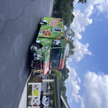 Moctezumas Taqueria - Their food truck parked outside - Mexican Near Me - Columbia, South Carolina