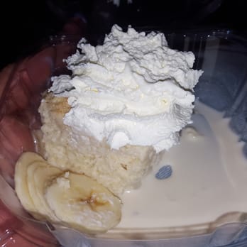 De Mole - Tres leches with fresh made whip cream and sliced banana..awesome - Mexican Near Me - Woodside, New York