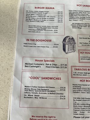 Menu photo 1 50's Roadhouse Restaurant Knights Ferry, CA Menu photo 1 50's Roadhouse Restaurant Knights Ferry, CA
