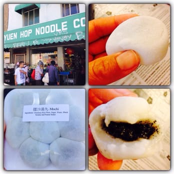 Yuen Hop Co - Fresh tasting black sesame peanut mochi pre-wrap by register 7pcs for $2.50! - International Grocery Near Me - Oakland, California