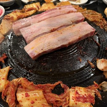 ONMI Korean Cuisine & BBQ - Pork belly with Kimchi - Korean Near Me - Seattle, Washington ONMI Korean Cuisine & BBQ - Pork belly with Kimchi - Korean Near Me - Seattle, Washington