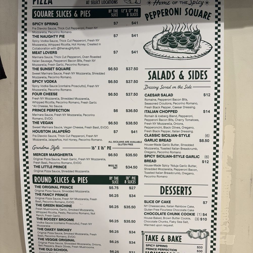 Prince Street Pizza - Menu - Pizza Near Me - San Diego, California