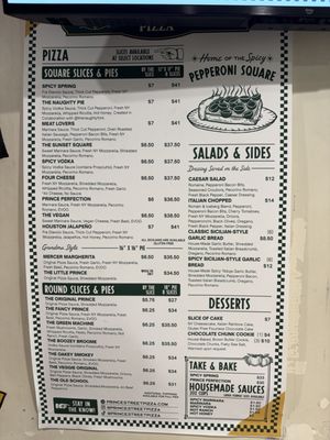 Menu photo 3 Prince Street Pizza San Diego, CA