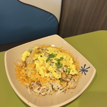 Snooze, an A.M. Eatery - Loaded hash browns with crab meat - Breakfast & Brunch Near Me - Nashville, Tennessee