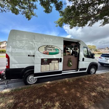 Aloha Brew Coffee Bar - Mobile coffee bar parked at Geiger Park in Ewa Beach - Coffee & Tea Near Me - Ewa Beach, Hawaii